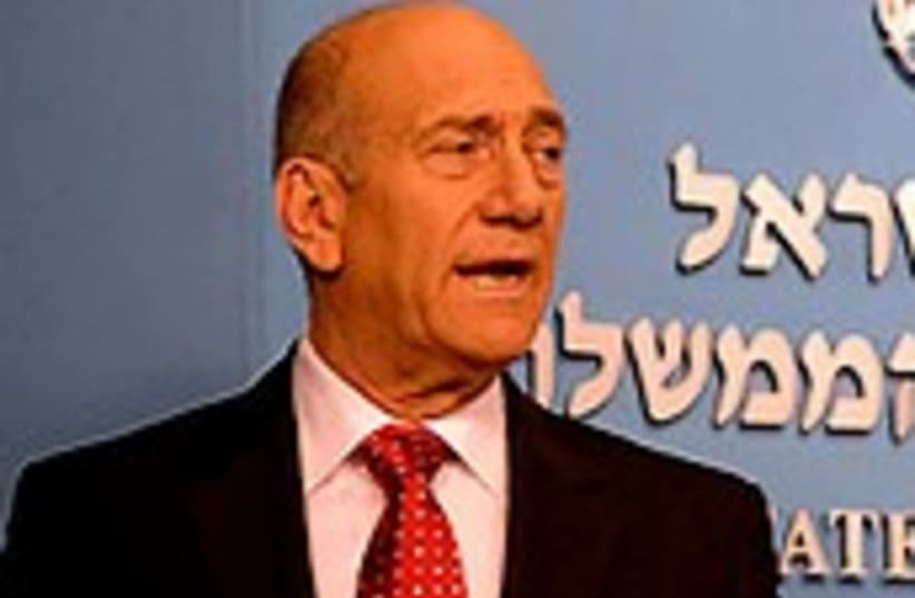 Olmert during speech 224 (photo credit: GPO)