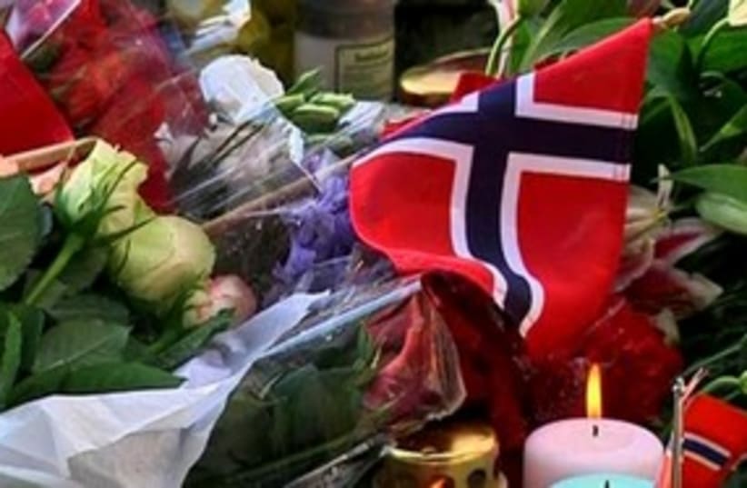 Norway vigil (photo credit: REUTERS)