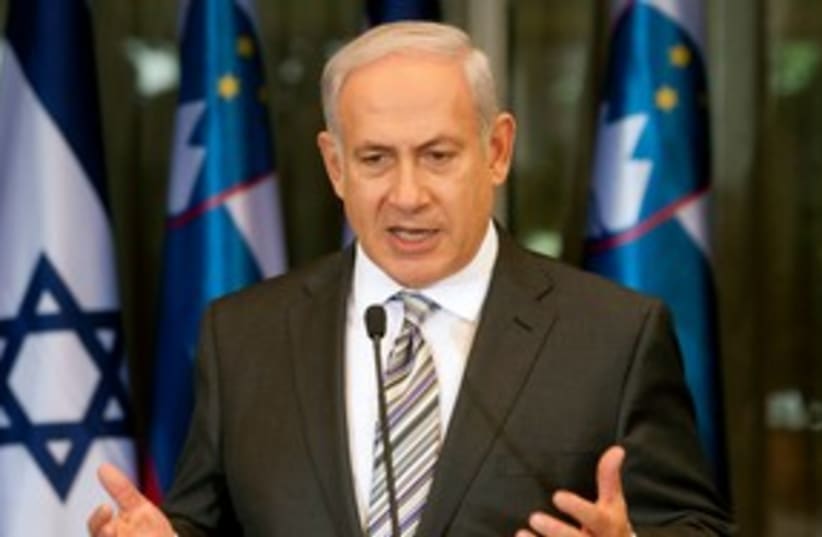 Prime Minister Binyamin Netanyahu 311 (R) (photo credit: REUTERS/Menahem Kahana)