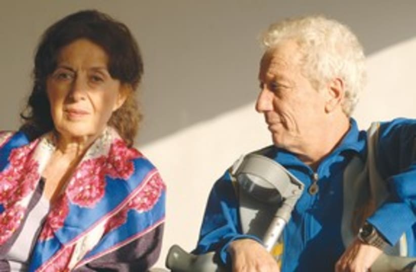 Rita Zohar and Moni Moshonov (photo credit: Tova Rogel)