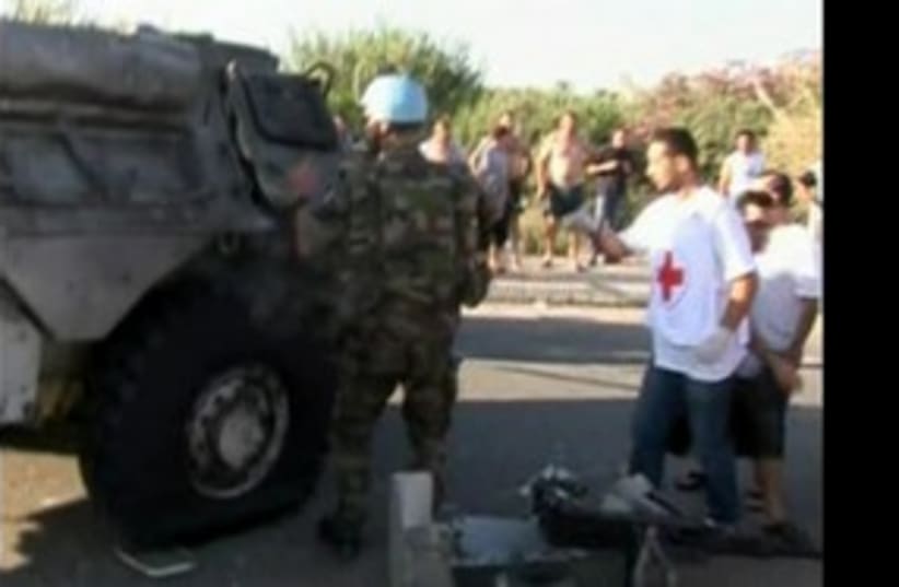 Lebanon UN bombing 311 R (photo credit: REUTERS)