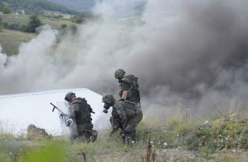 Serbia-Kosovo border attack 521 (photo credit: REUTERS/STR New)