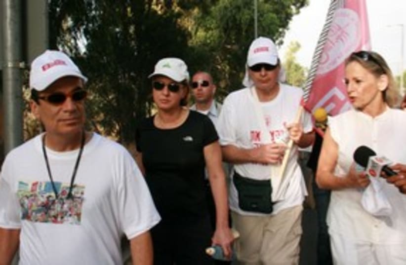 Livni on IMA march _311 (photo credit: Itzik Edri )