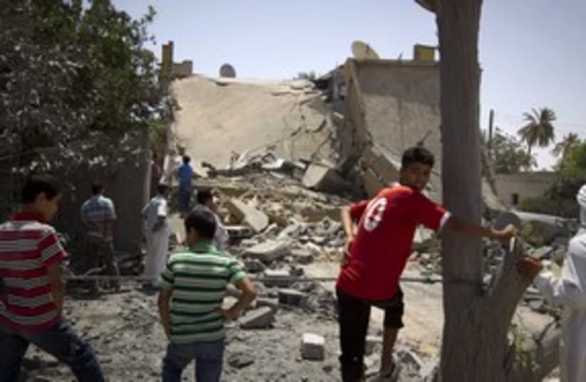 bombed house in Zlitan Libya_311 (photo credit: REUTERS)