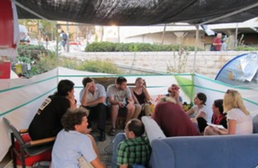 Jerusalem Tent 311 (photo credit: Melanie Lidman)