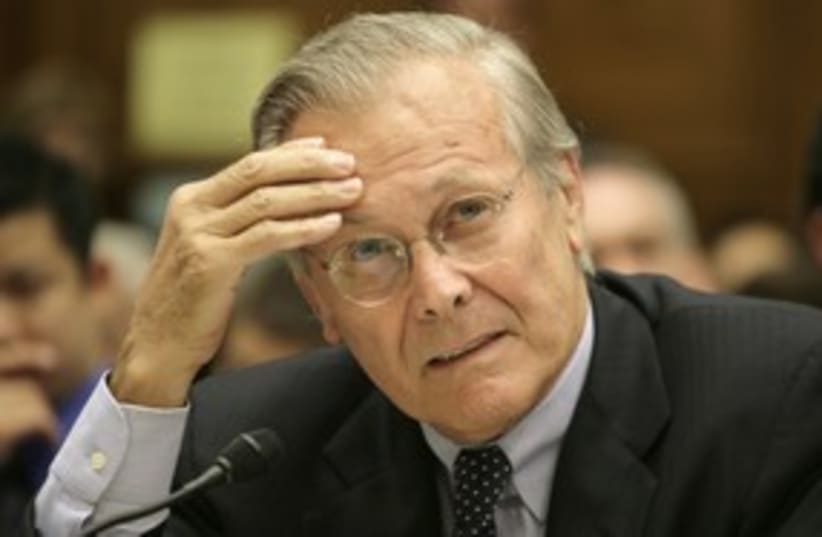 Donald Rumsfeld 311 R (photo credit: Yuri Gripas / Reuters)