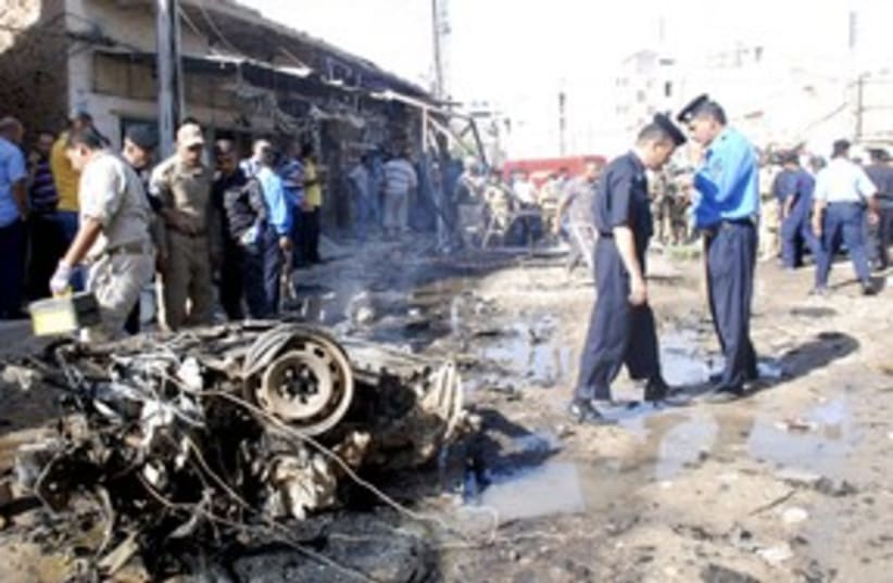 Bomb attack in Kut 311 (photo credit: REUTERS)