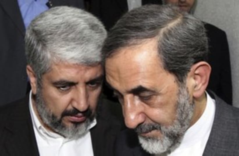 Hamas Mashaal Khameini advisor Velayati_311 (photo credit: Reuters)