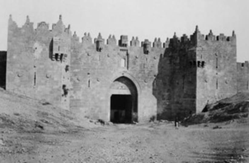 Damascus Gate B&W_311 (photo credit: American Colony-Jerusalem-Photo Dept.)