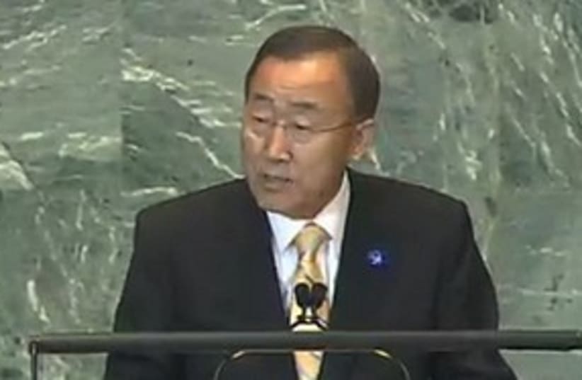 Ban Ki moon UNGA 311 (photo credit: United Nations)