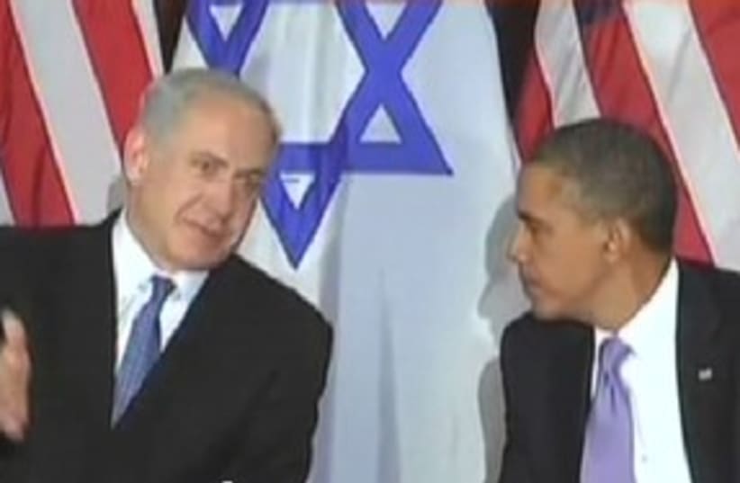 Obama and Netanyahu prior to UN meeting_311 (photo credit: Channel 10)