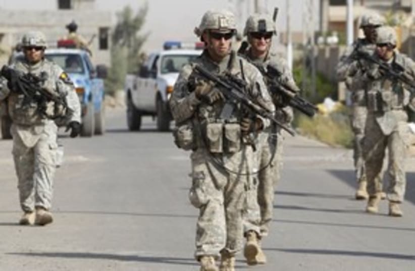 US soldiers in Iraq 311 (R) (photo credit: Saad Shalash / Reuters)