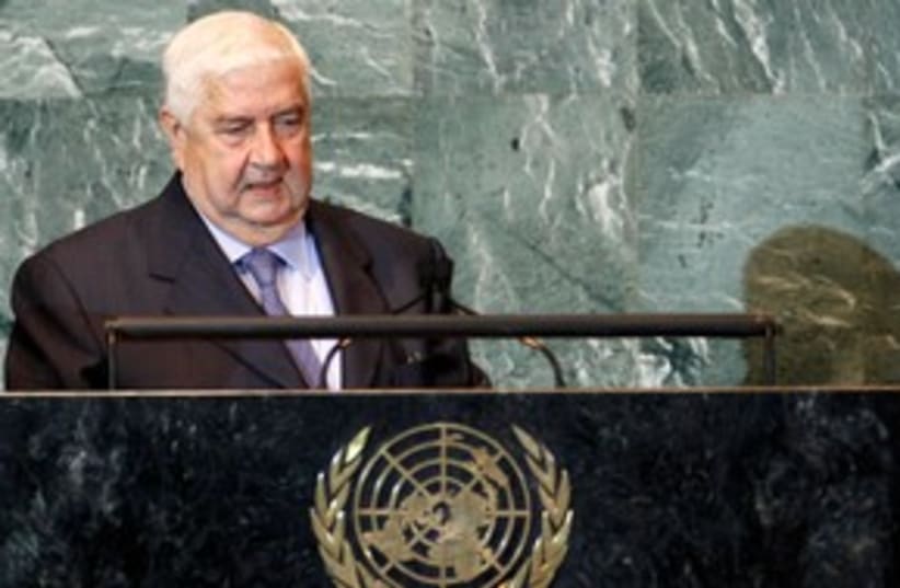 Syrian Foreign Minister Walid Mouallem 311 (photo credit: REUTERS/Mike Segar)