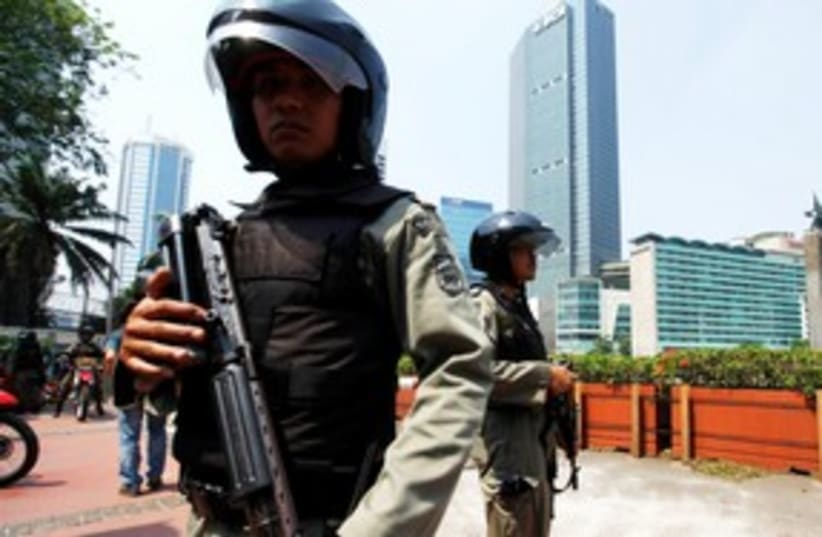 Indonesia anti-terror police 311 (photo credit: REUTERS)
