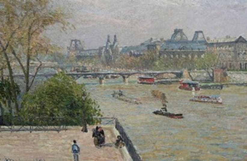 CAMILLE PISSARO’s Le Louvre painting 311 (photo credit: Wikimedia )