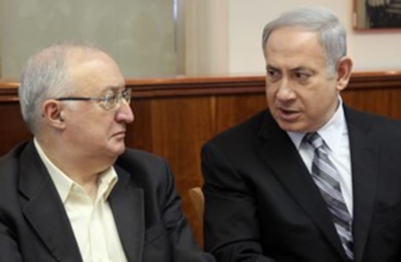 PM Netanyahu with Prof. Manuel Trajtenberg 311 (R) (photo credit: Marc Israel Sellem)