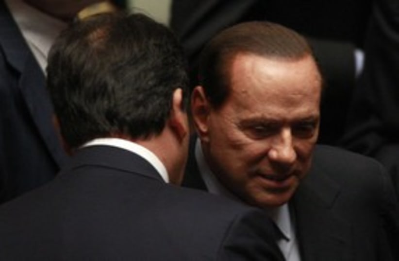 Berlusconi311 (photo credit: REUTERS/Tony Gentile)