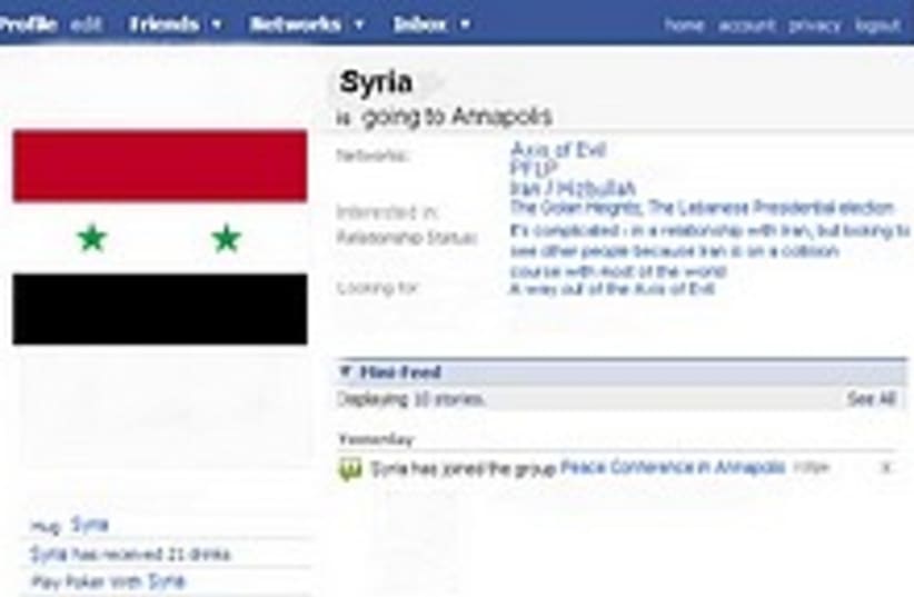Syria Facebook 224.88 (photo credit: Illustration by Ricky Ben-David)