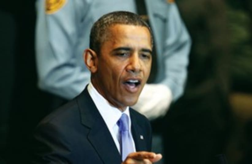 Obama at UN R 311 (photo credit: REUTERS)