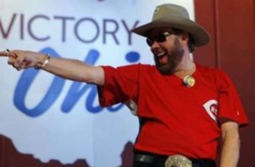 Country singer Hank Williams Jr. 311 (R) (photo credit: Reuters/Brian Snyder)