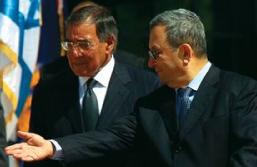 Ehud Barak and US SecDef Leon Panetta 311 (photo credit: REUTERS)