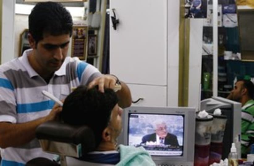 East Jerusalem barber shop 311 (photo credit: BAZ RATNER / REUTERS)