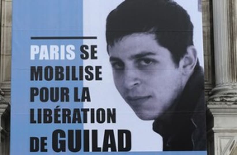 Gilad Schalit poster, France_311 (photo credit: Reuters)