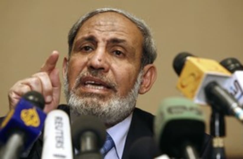 Hamas leader Mahmoud Zahar_311 (photo credit: Reuters)