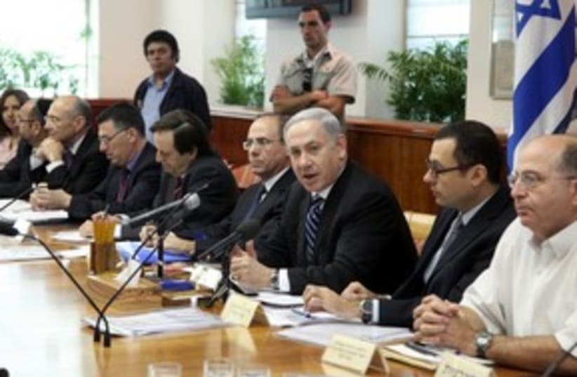 Netanyahu at cabinet meeting 311.jpg (photo credit: Marc Israel Sellem)