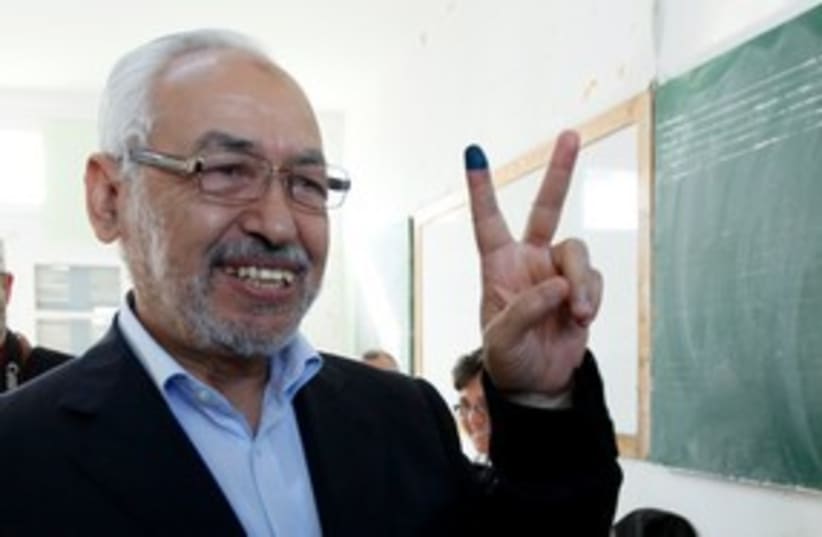 Rached Ghannouchi 311 (photo credit: REUTERS/Jamal Saidi)