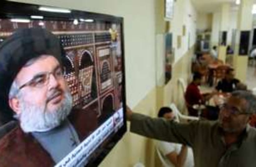 Hezbollah leader Sheikh Hassan Nasrallah 311 (R) (photo credit: REUTERS/ Ali Hashisho)
