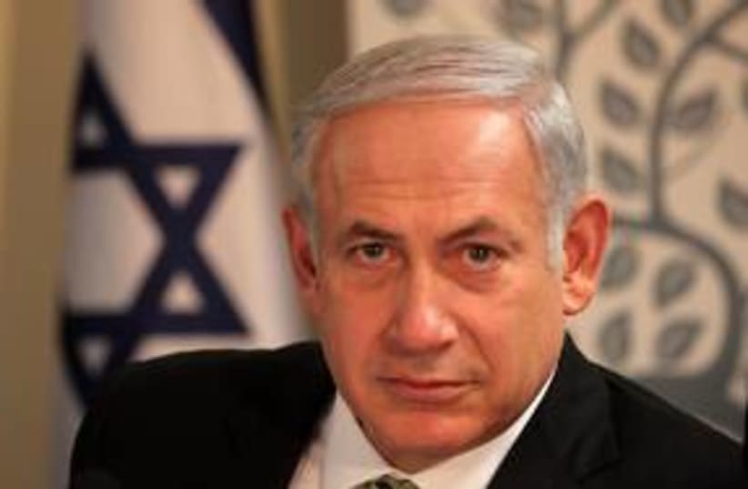 PM Netanyahu at cabinet meeting 311 (photo credit: Marc Israel Sellem/The Jerusalem Post)
