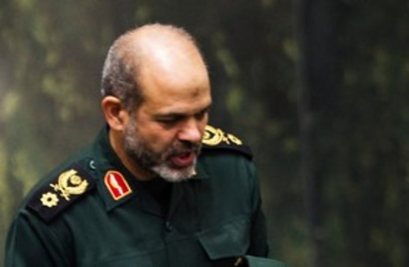 Iran Defense Minister Ahmad Vahidi 311 (R) (photo credit: REUTERS/Raheb Homavandi)