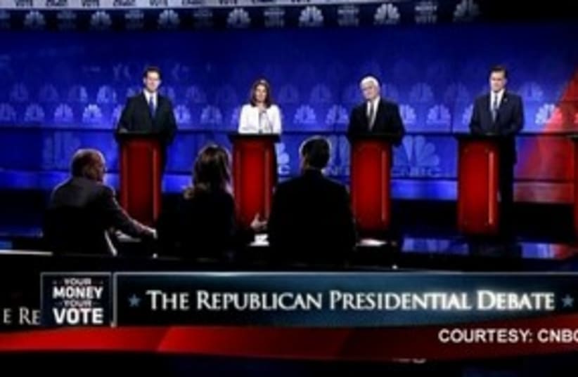 Republican debates 311 R (photo credit: Reuters)