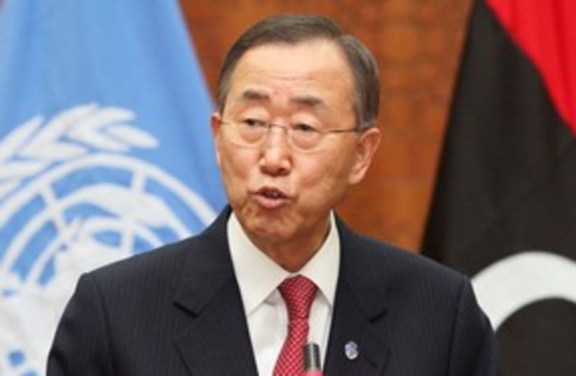 UN Secretary-General Ban Ki-moon 311 (photo credit: REUTERS/Ismail Zitouny)