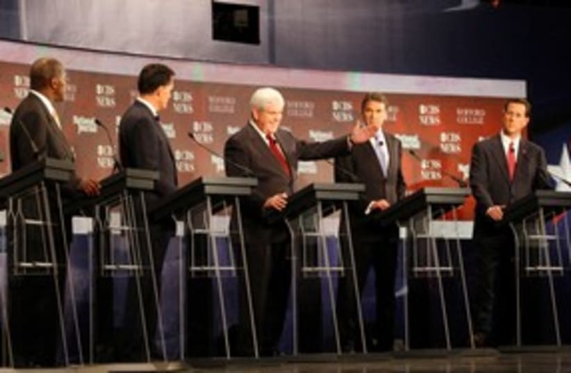 Republican US presidential candidates 311 (R) (photo credit: REUTERS/Chris Keane)