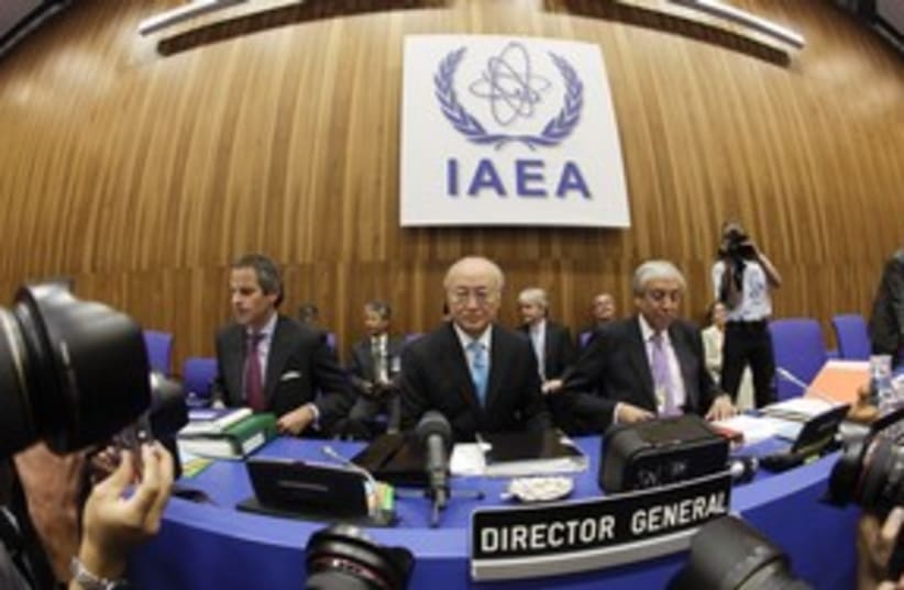 IAEA meeting Director General Yukiya Amano 311  (photo credit: Herwig Prammer / Reuters)
