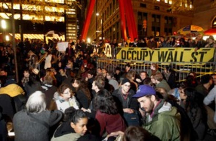 Occupy Wall Street 311 (photo credit: REUTERS)