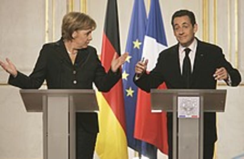 Merkel Sarkozy clowns 22 (photo credit: AP)
