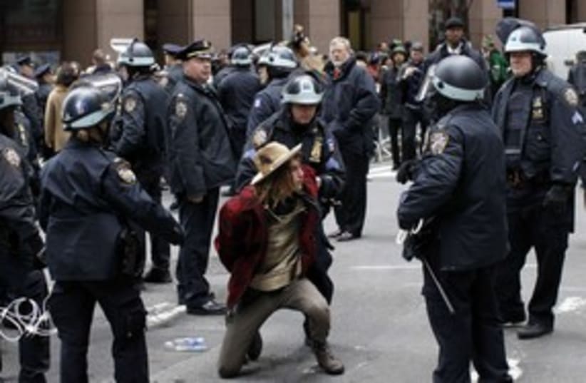 police thwart Occupy Wall Street plans_311 (photo credit: Reuters)