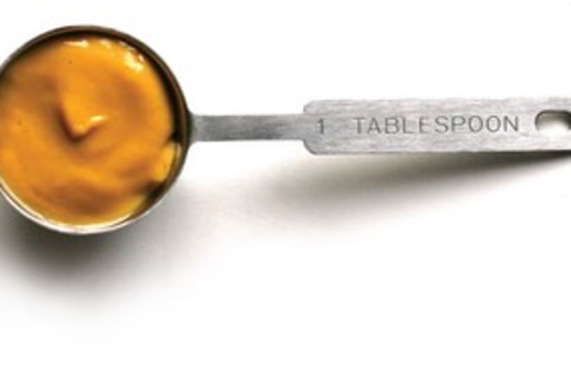Mustard in tablespoon 311 (photo credit: courtesy/MCT)