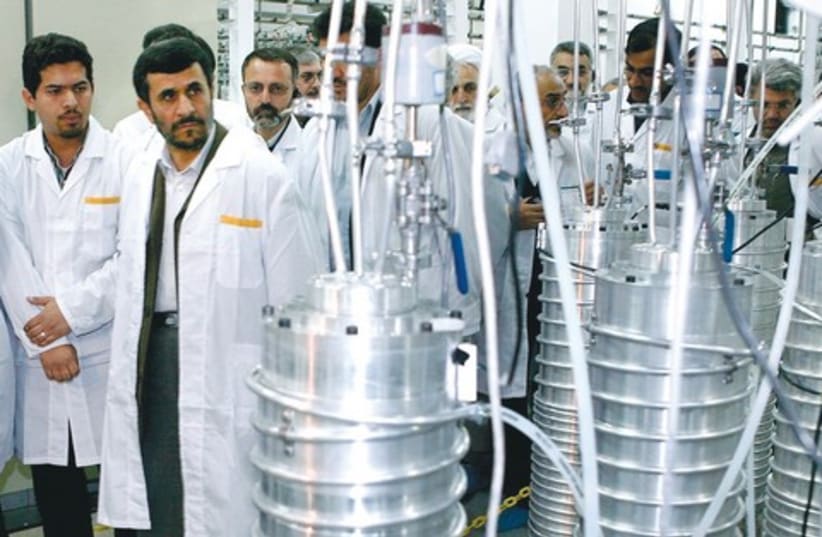 Iran president mahmoud Ahmadinejad Natanz 521 R (photo credit: REUTERS)