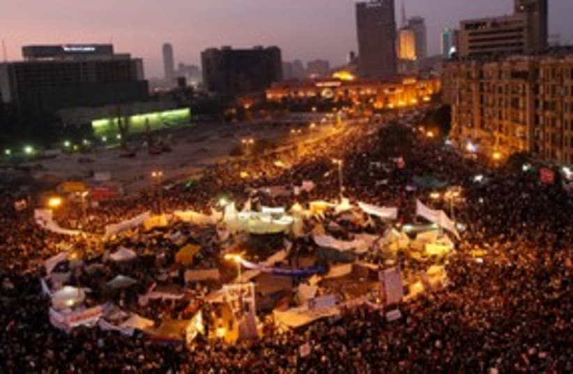 Protesters during a march in Tahrir Square in Cairo 311 (R) (photo credit: REUTERS/Ahmed Jadallah)