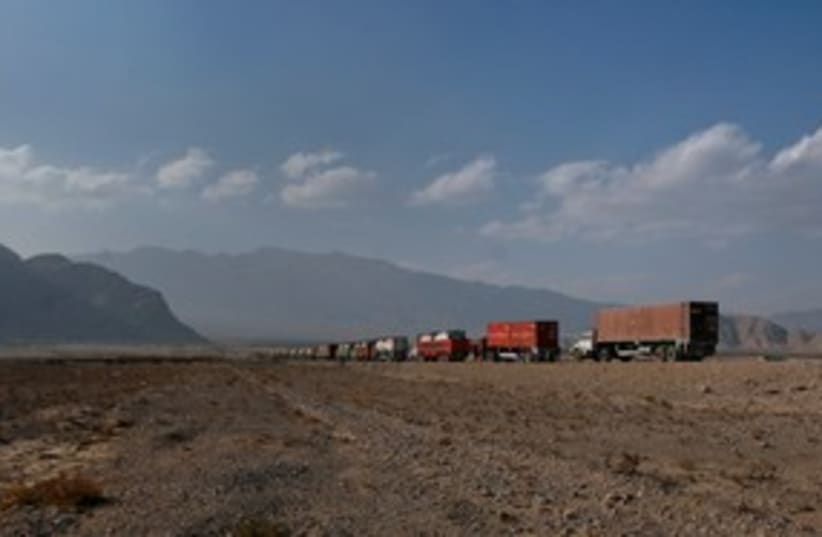NATO supply trucks Pakistan 311 (photo credit: Reuters)