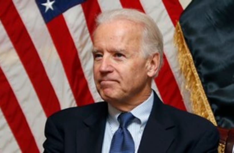 US Vice President Joe Biden 311 (R) (photo credit: REUTERS/Saad Shalash)