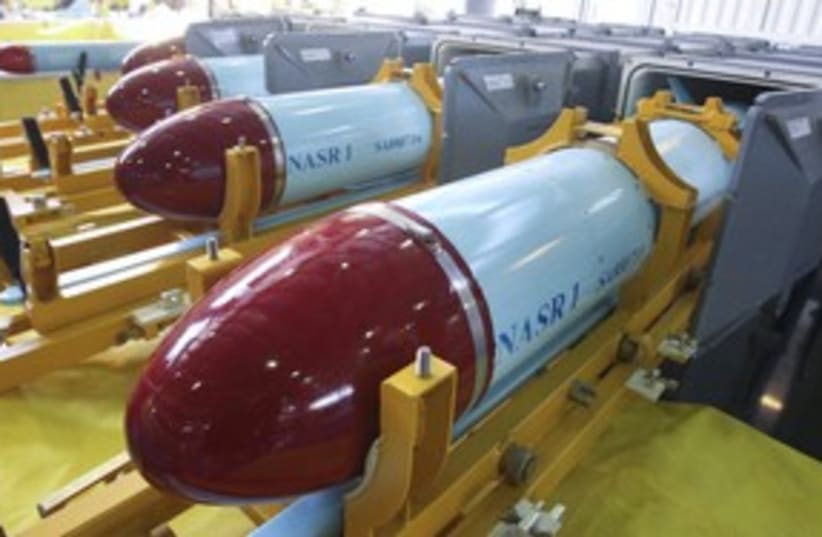 Nasr-1 cruise missile weapons 311  (photo credit: REUTERS/Fars News)