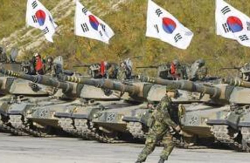 South Korean military drill 311 (R) (photo credit: Reuters)