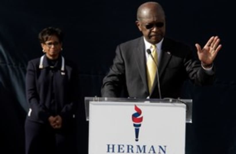 Herman Cain quits 311 (photo credit: Reuters)