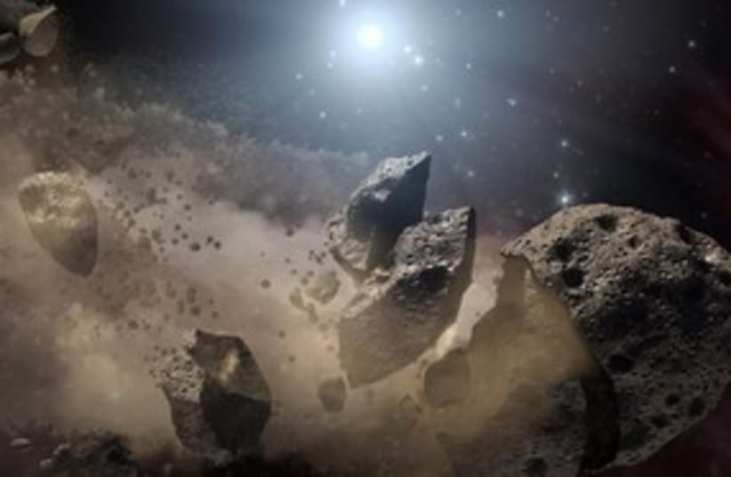 Asteroids flying more like the moon_311 (photo credit: Reuters/NASA)