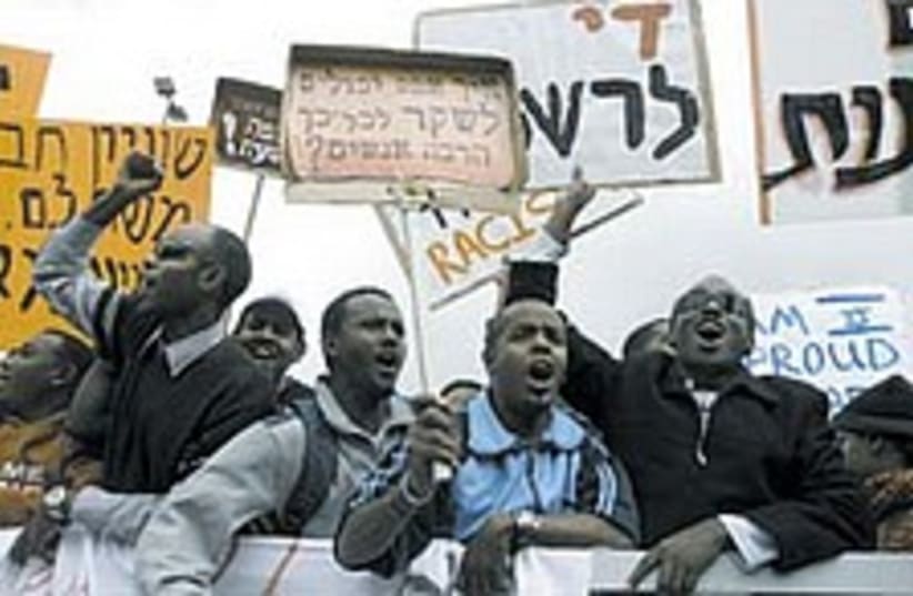 ethiopian protest 224.88 (photo credit: Ariel Jerozolimski)